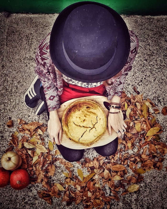 Pumpkin wannabe cheesecake