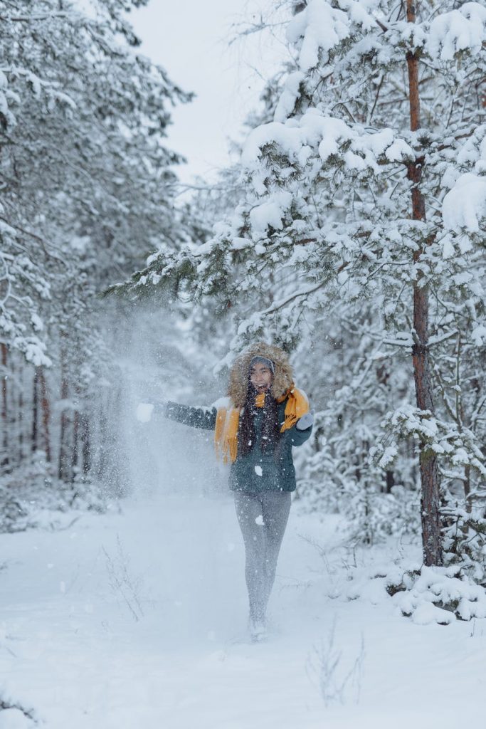 Blagoslovi

woman in black jacket and gray pants standing on snow covered ground