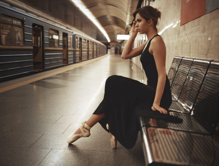 woman sitting on chair
