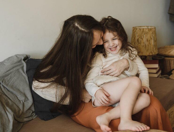 Kad se rodiš kao djevojčica, mother tickling her cute daughter