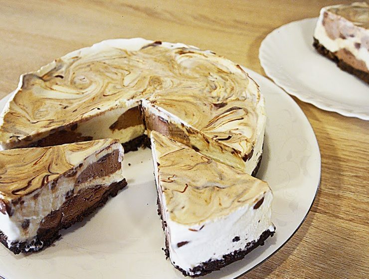 Točkasta sladoledna torta