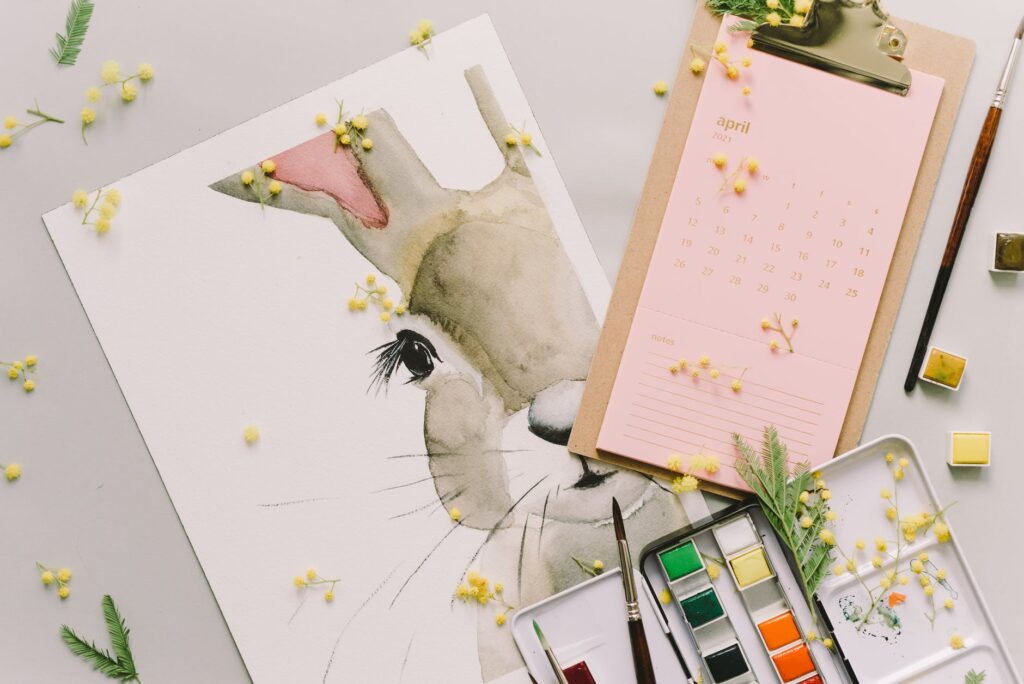 Uskrs novi početak

Mjesečni horoskop za travanj, painting of easter bunny near a calendar