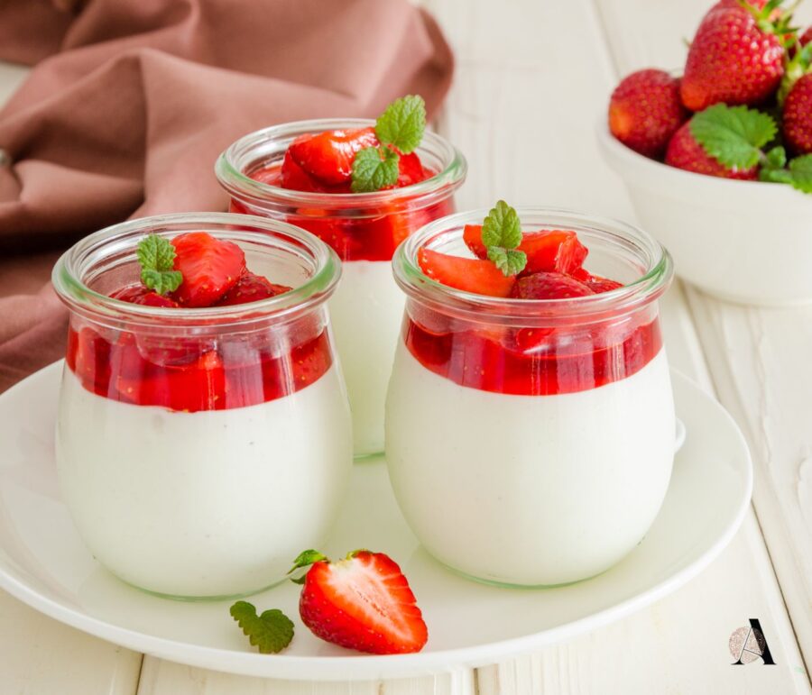 Panna cotta s jagodama