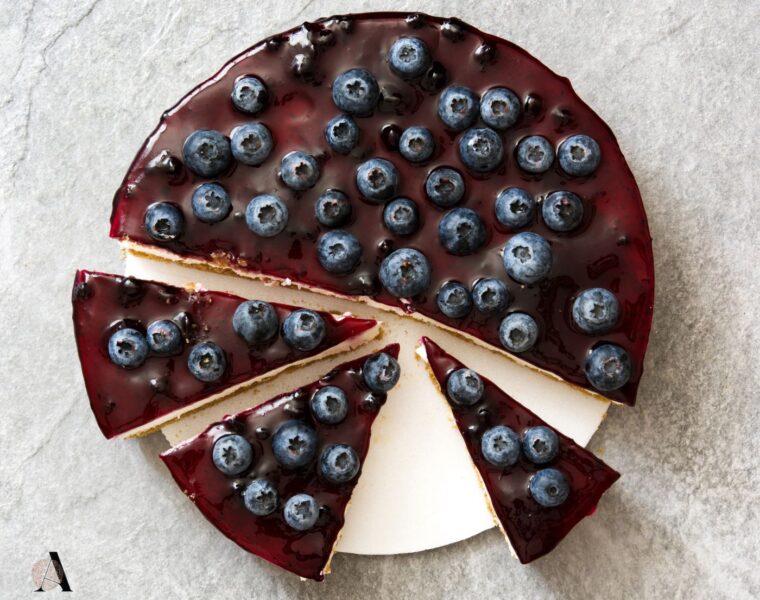 Proteinski cheesecake s borovnicama