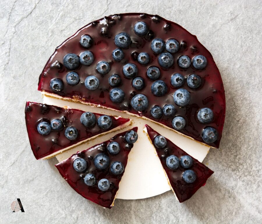 Proteinski cheesecake s borovnicama