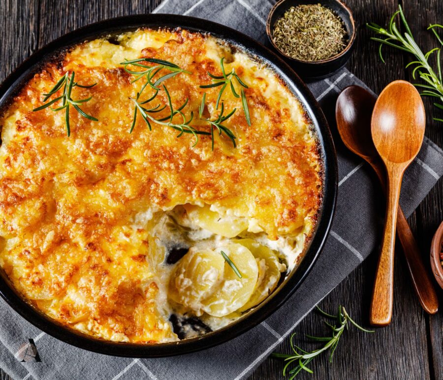 Zapečeni carbonara krumpiri