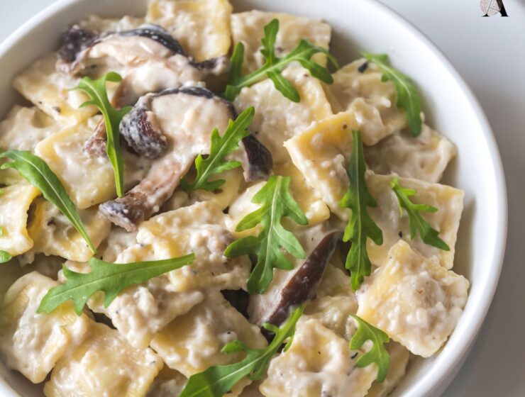 Kremasta tjestenina s gljivama i sirom