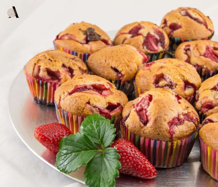 Muffini od jagoda i bijele čokolade