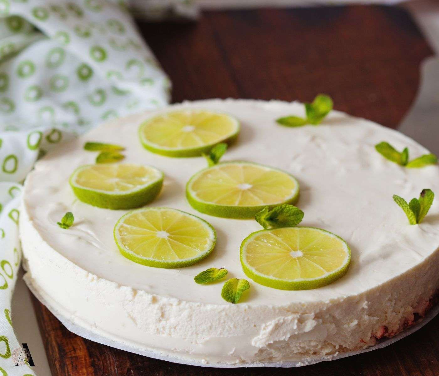 Cheesecake šnite s limetom