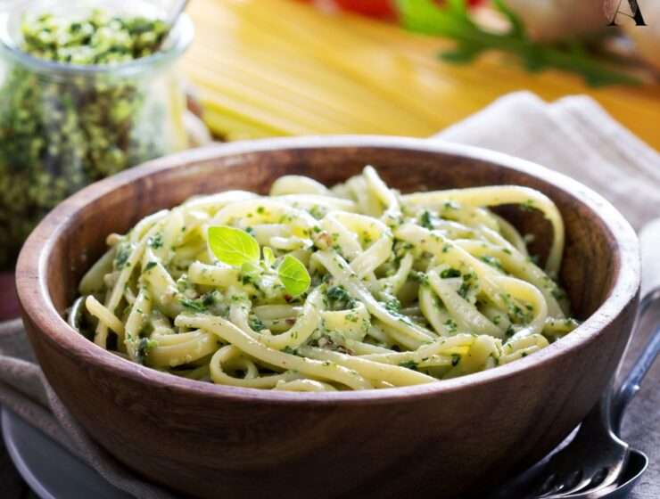 Salata od tjestenine s pestom od rikole i limuna