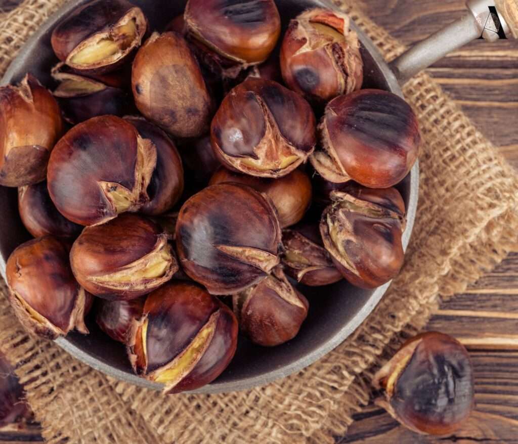 salata s kukuruzom, bundevom i kestenima