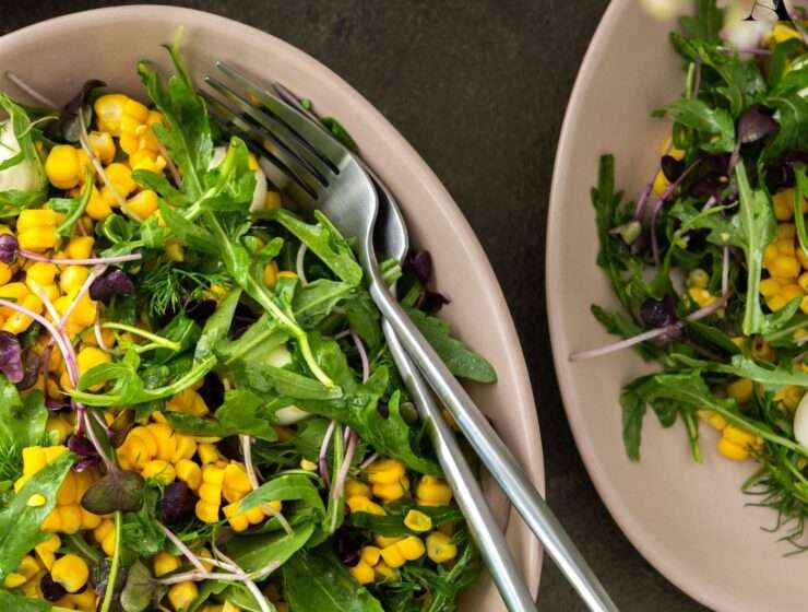 salata s kukuruzom, bundevom i kestenima