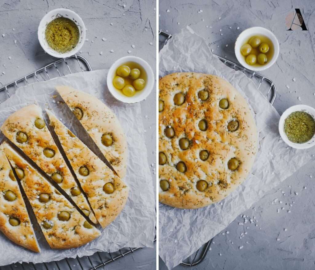 Brza focaccia s maslinama i ružmarinom