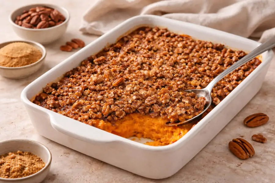 Složenac sa slatkim krumpirom i orasima