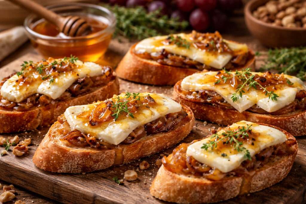 bruschette s brie sirom