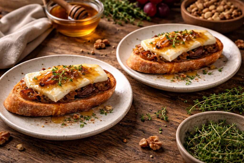 bruschette s brie sirom