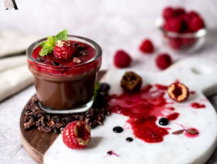 mousse od malina i tamne čokolade