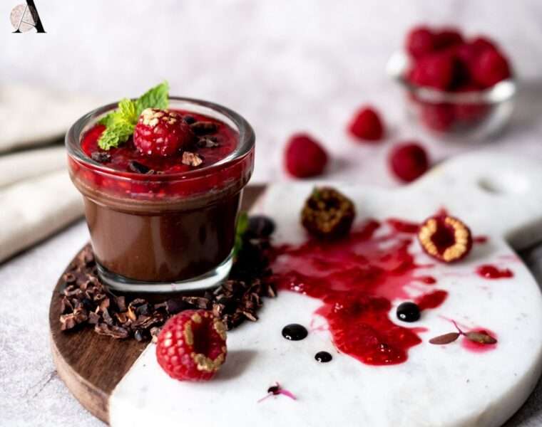 mousse od malina i tamne čokolade