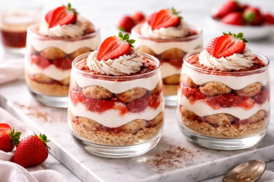 Jagoda tiramisu cheesecake, tiramisu s jagodama