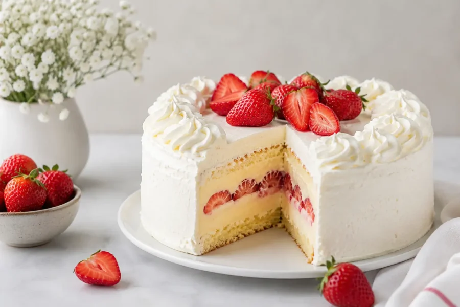 kremasta torta s jagodama