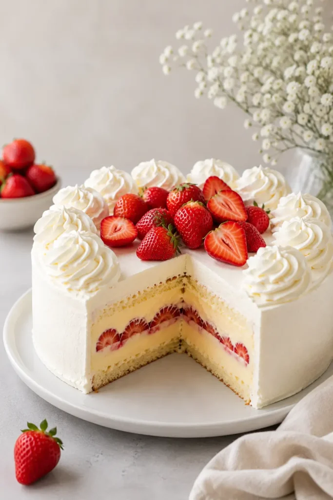 kremasta torta s jagodama
